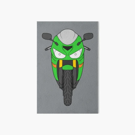 Kawasaki ZX6-RR Ninja 2003-2004 kawasaki green color | Art Board Print