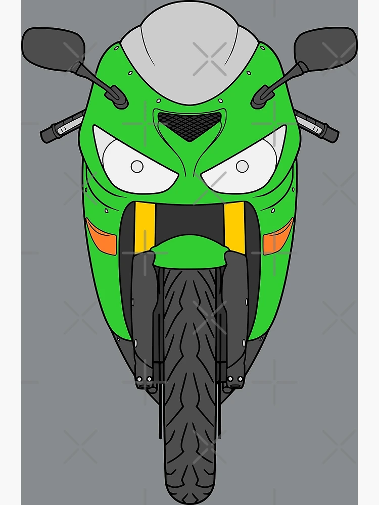 Kawasaki ZX6-RR Ninja 2003-2004 kawasaki green color | Poster