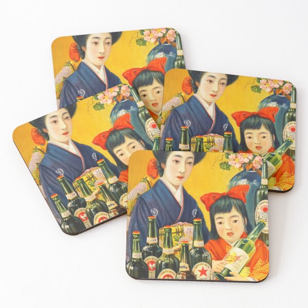 Item preview, SAPPORO BEER of JAPAN 1910s Vintage Advertisement Wall Art designed and sold by retroposters.