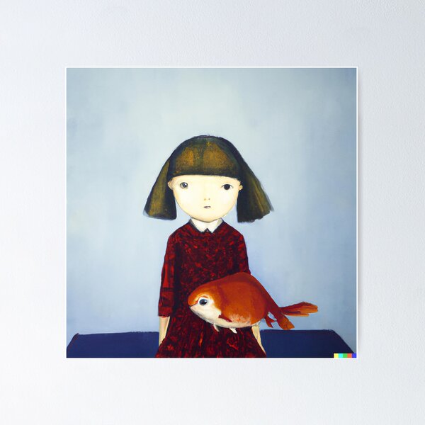 Item preview, Girl and her Fish designed and sold by ameliarenny.