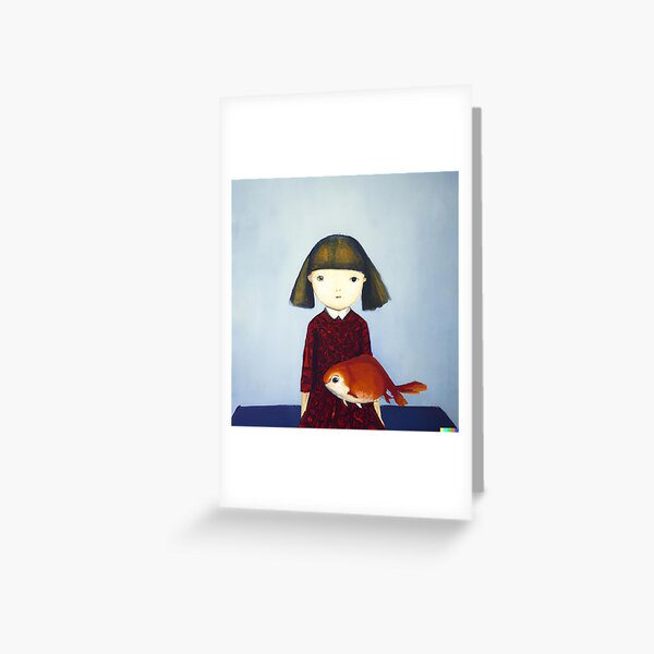 Item preview, Girl and her Fish designed and sold by ameliarenny.