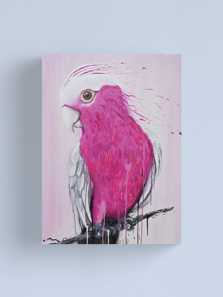 Watercolour Galah Print Australian bird art bird prints nursery artwork pink