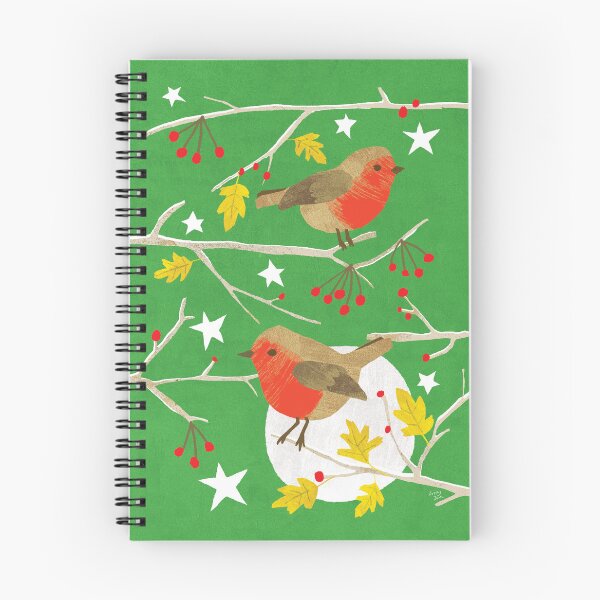 Item preview, Winter/Christmas Robins & Hawthorn  designed and sold by Lizzy Doe.