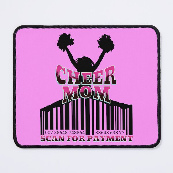 Item preview, Cheer Mom Scan For Payment | Cheerleader Mommy | Cheer Barcode  designed and sold by Wavecrest Wearables.