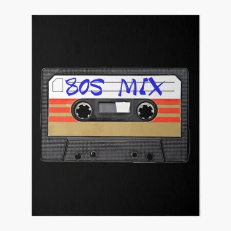 80s Mix Music Cassete Tape Sticker | Art Board Print