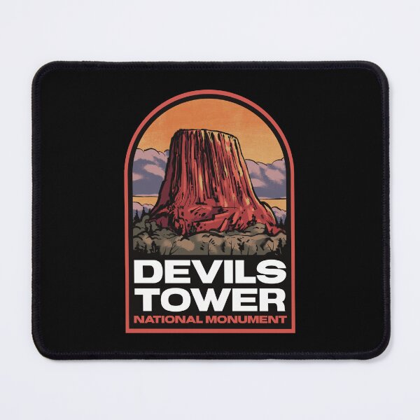 Item preview, Devils Tower Wyoming Vintage Travel designed and sold by halpindesignco.