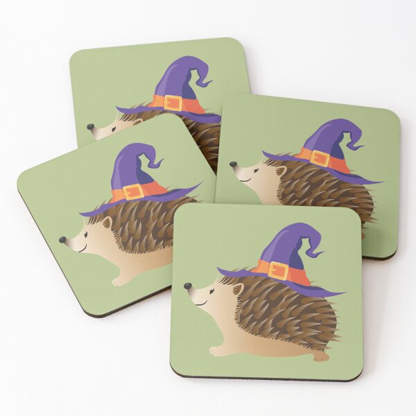 Item preview, Witchy Hedgehog | Cute Hedgehog | Purple Witch Hat designed and sold by Pisutachio.