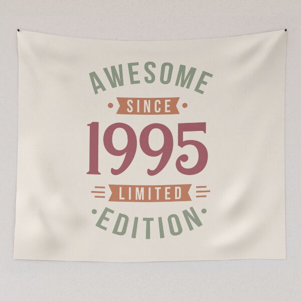 Item preview, Awesome Since 1995 Limited Edition Birthyear Typography designed and sold by bolimj.