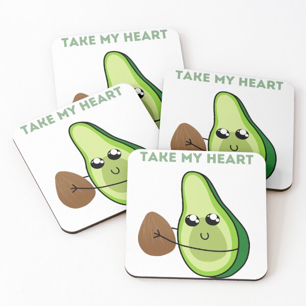 Item preview, Take My Heart Cute Smiling Avocado holding seed designed and sold by Sun  Of night.