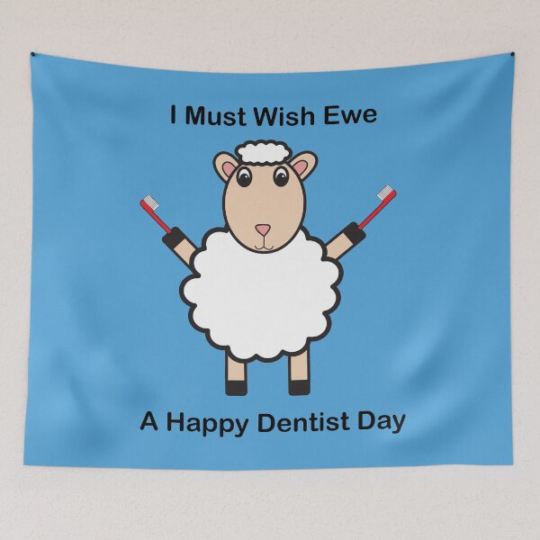 Item preview, Dentist Day Sheep Wish Ewe designed and sold by ValeriesGallery.