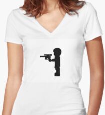 Solo, Han Solo Women's Fitted V-Neck T-Shirt