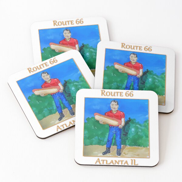 Item preview, Hotdog Man on Route 66 in Atlanta Illinois.  Also know as Muffler Man- WelshDesigns designed and sold by welshdesigns.