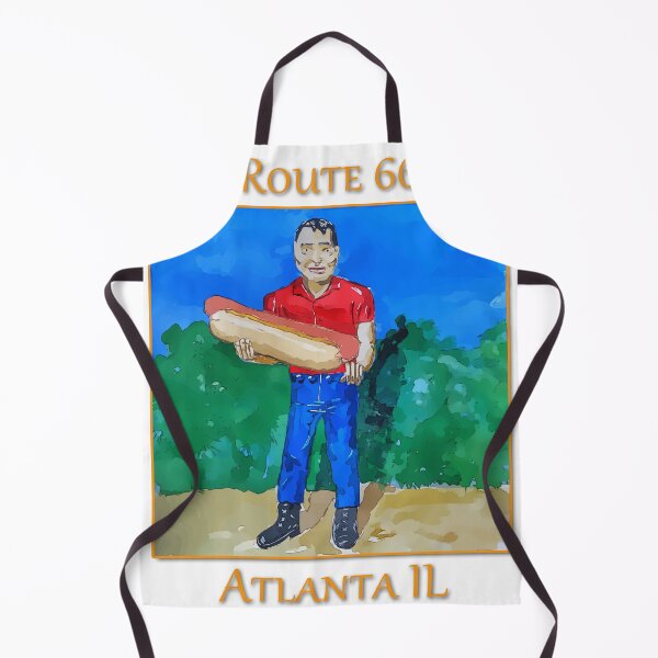 Item preview, Hotdog Man on Route 66 in Atlanta Illinois. Also know as Muffler Man- WelshDesigns designed and sold by welshdesigns.