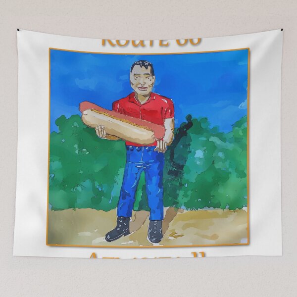 Item preview, Hotdog Man on Route 66 in Atlanta Illinois.  Also know as Muffler Man- WelshDesigns designed and sold by welshdesigns.