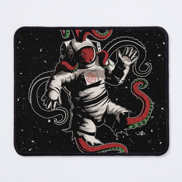 Item preview, Lovecraftian Japanese Octopus Astronaut In Outer Space designed and sold by Jason Roll.