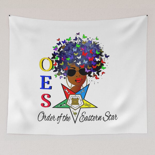 Item preview,  OES Order Of The Eastern Star Logo Sistar Butterfly Freemason designed and sold by TopTeeShop.