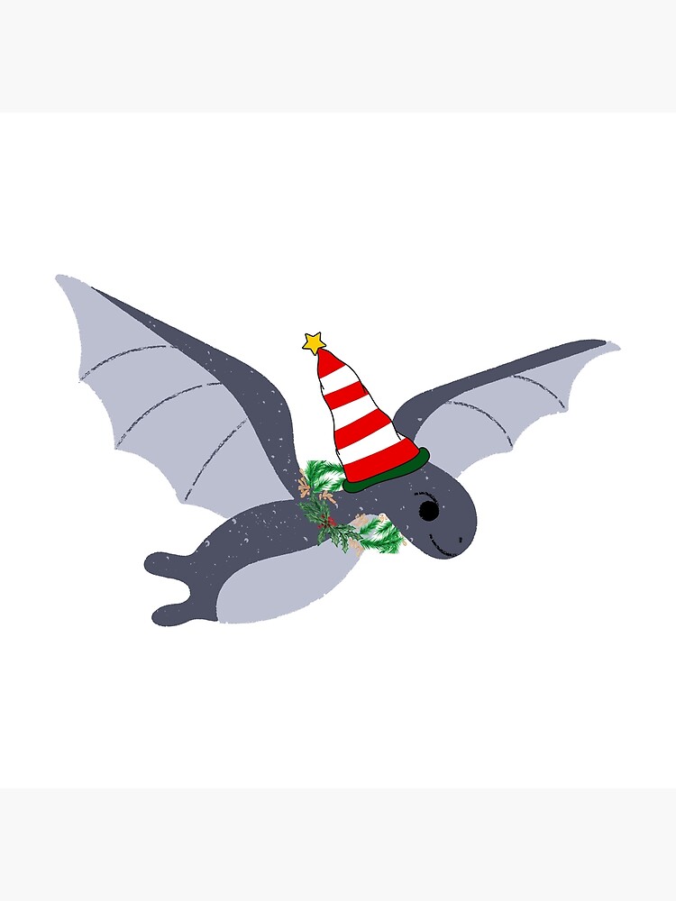 Pterodactyl Merry Christmas, Dino Christmas | Art Print