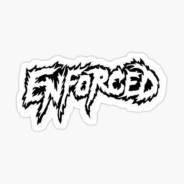 "merch Classic Logo Enforced Band" Sticker For Sale By Borrisdesign ...