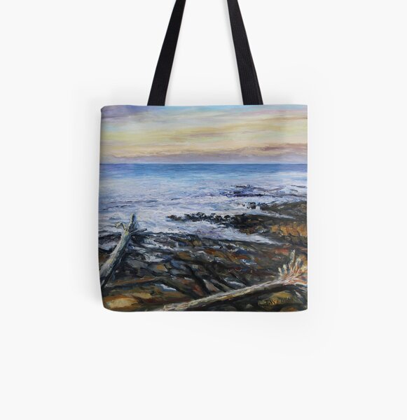 Winter Late Afternoon Georgina Point Mayne Island BC All Over Print Tote Bag