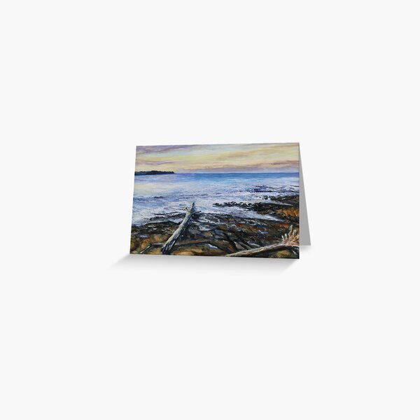 Winter Late Afternoon Georgina Point Mayne Island BC Greeting Card