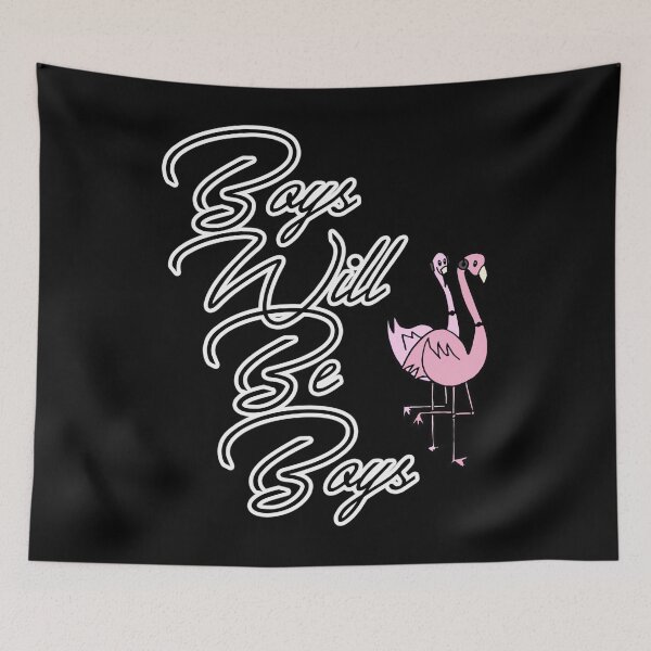 Item preview, BOYS WILL BE BOYS  -  FLAMINGO  designed and sold by omakamattiia.