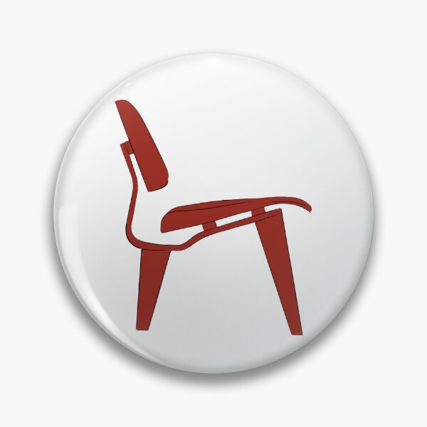 Item preview, Eames Plywood Chair Drawing in red designed and sold by Rosadraws.