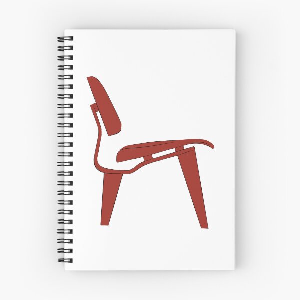 Item preview, Eames Plywood Chair Drawing in red designed and sold by Rosadraws.