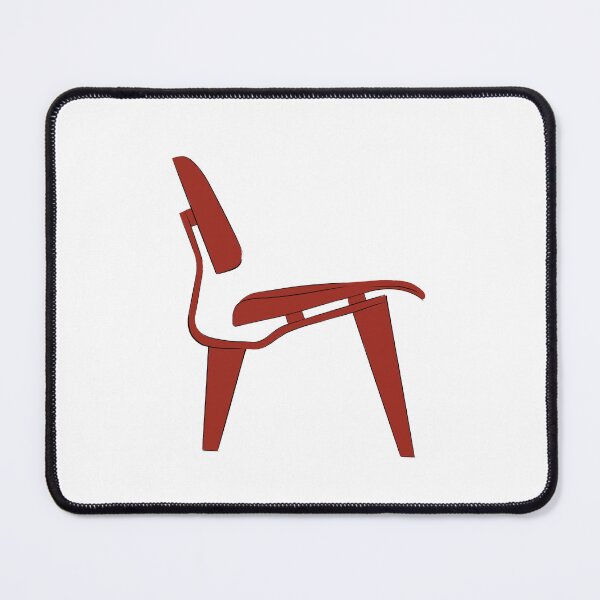 Item preview, Eames Plywood Chair Drawing in red designed and sold by Rosadraws.