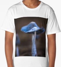 Macro Blue Fungi Long T-Shirt