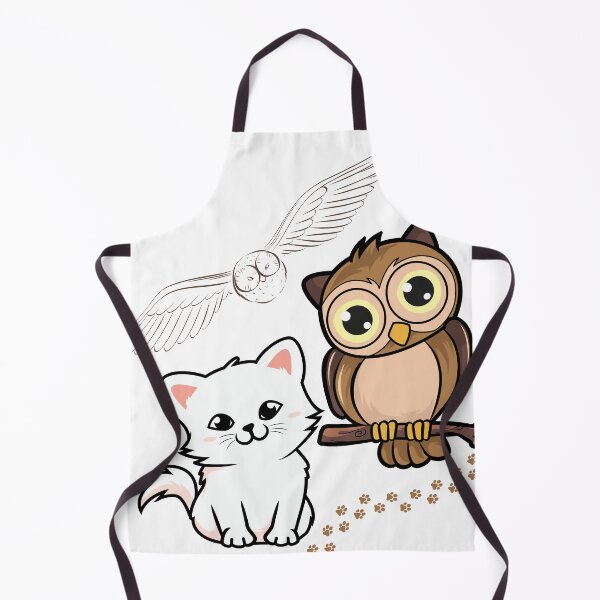 Item preview, A Cat And An Owl designed and sold by ApurwaArtShop.