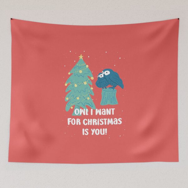 Item preview, Owl I want for Christmas is you! -  Owls Greetings collection - RGB designed and sold by MaddaMom.