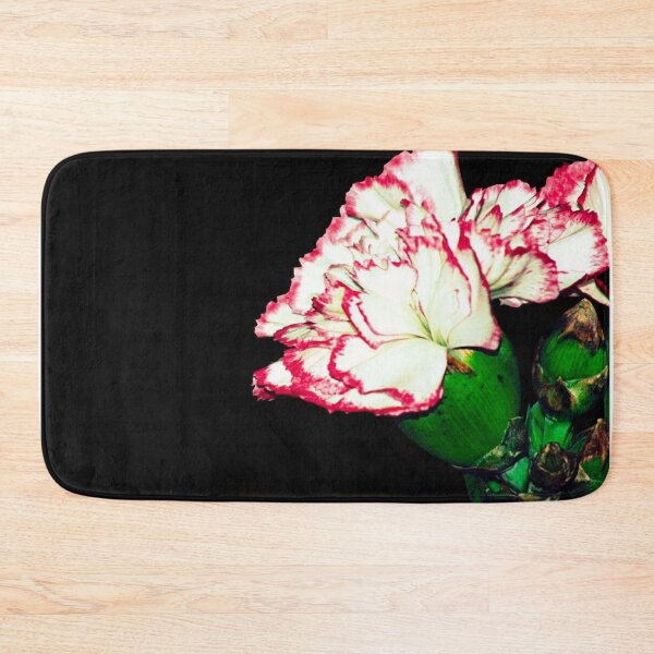 Item preview, carnation on a black background designed and sold by Francespoppy.