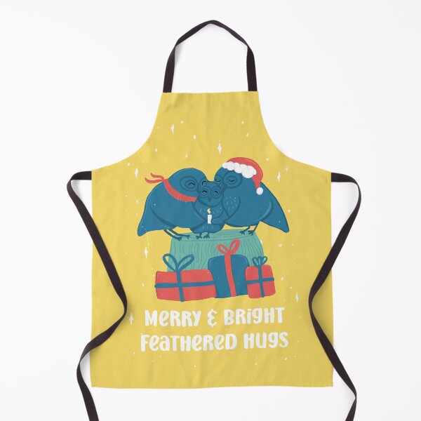 Item preview, Merry and Bright feathered hugs - Owls Greetings collection - YBGR designed and sold by MaddaMom.