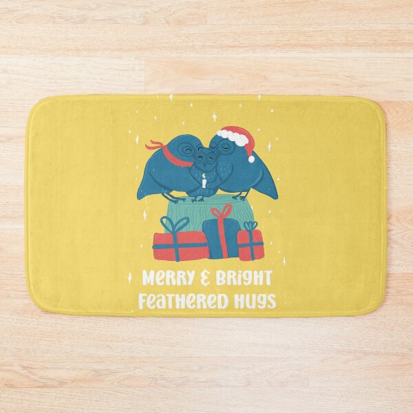Item preview, Merry and Bright feathered hugs - Owls Greetings collection - YBGR designed and sold by MaddaMom.
