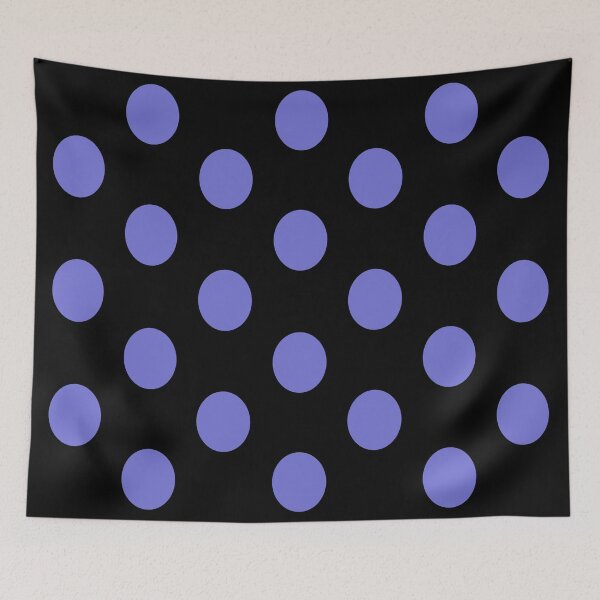 Item preview, Large DANUBE BLUE and BLACK POLKA DOTS designed and sold by RachelMacht.