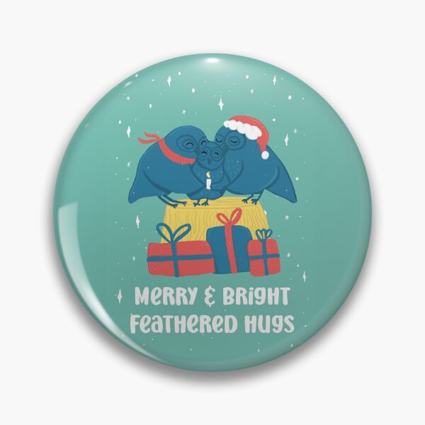 Item preview, Merry and Bright feathered hugs - Owls Greetings collection - GBY designed and sold by MaddaMom.