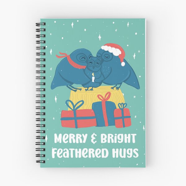 Item preview, Merry and Bright feathered hugs - Owls Greetings collection - GBY designed and sold by MaddaMom.