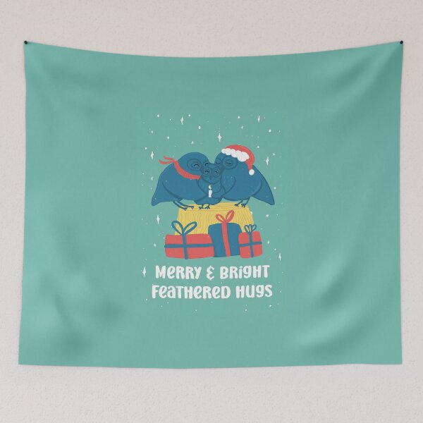 Item preview, Merry and Bright feathered hugs - Owls Greetings collection - GBY designed and sold by MaddaMom.