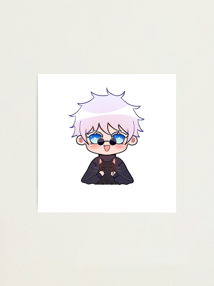 Gojo Satoru Jujutsu Kaisen Chibi Sticker Photographic Print For Sale By Xuchimi Redbubble