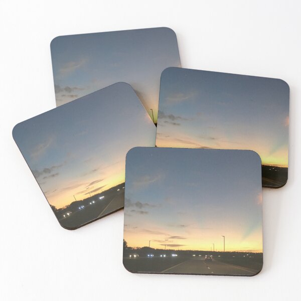Item preview, Blue Cloudy Sky Night Street Road designed and sold by jays-artworks.