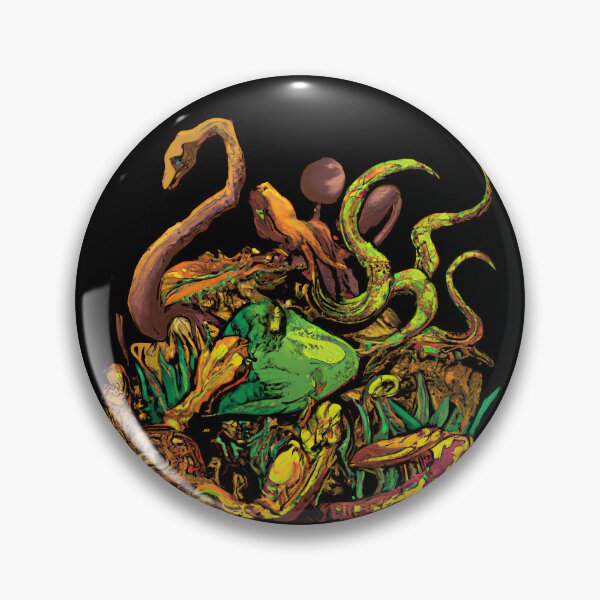 Item preview, Spooky Vibes - Diseño retro de rana, serpiente y hongo de otoño designed and sold by Anna R. Reyes.