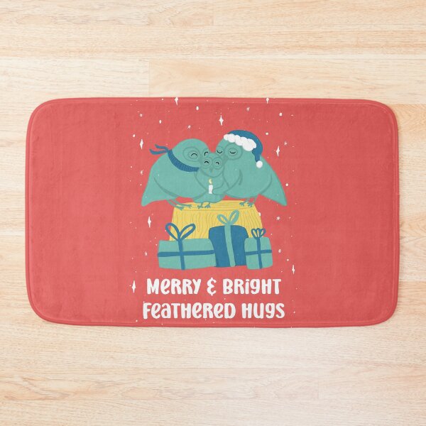 Item preview, Merry and Bright feathered hugs - Owls Greetings collection - RGY designed and sold by MaddaMom.