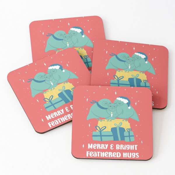 Item preview, Merry and Bright feathered hugs - Owls Greetings collection - RGY designed and sold by MaddaMom.