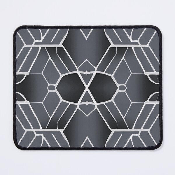 Item preview, abstract white hexagons on gray background designed and sold by I-A-Troy.
