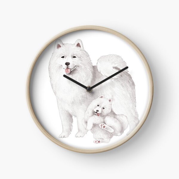 Item preview, Watercolor Cute Samoyed Dog designed and sold by virillanissa.