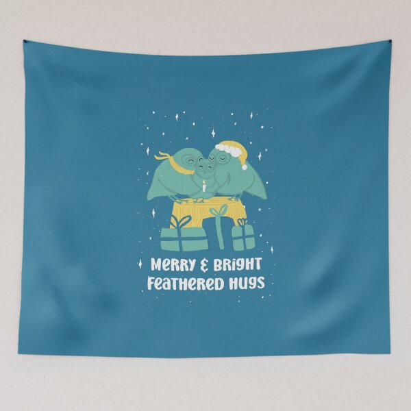 Item preview, Merry and Bright feathered hugs - Owls Greetings collection - BGY designed and sold by MaddaMom.