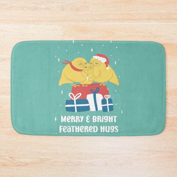 Item preview, Merry and Bright feathered hugs - Owls Greetings collection - GYR designed and sold by MaddaMom.