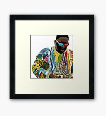 Biggie Sticker Framed Print