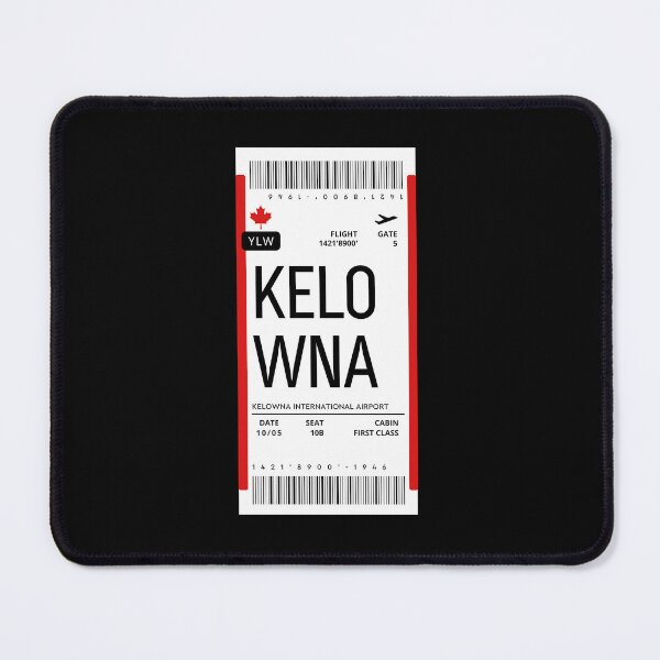 Item preview, Kelowna Flight Ticket Boarding Pass Travel Canada designed and sold by CraftwithNadia.