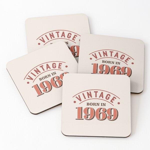 Item preview, Vintage Born In 1969 Birthyear Typography designed and sold by bolimj.